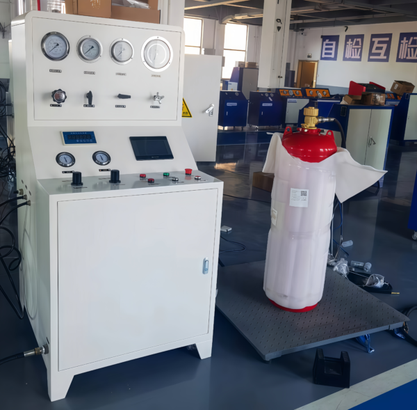 PLC-controlled automatic agent filling equipment